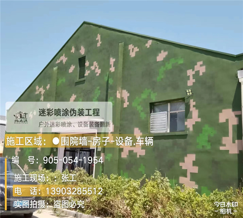 仙桃外墙数码迷彩漆施工报价清单（100㎡标准墙面测算）